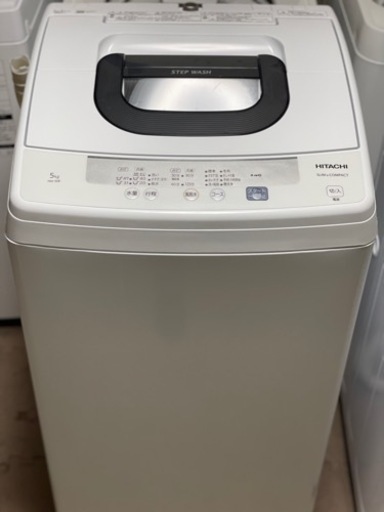送料・設置込み　洗濯機　5kg HITACHI 2020年