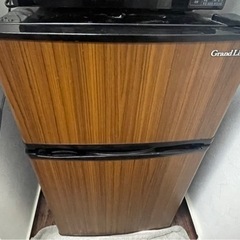 Grand-Line 冷蔵庫 90L 2ドア 直冷式 冷凍冷蔵庫...