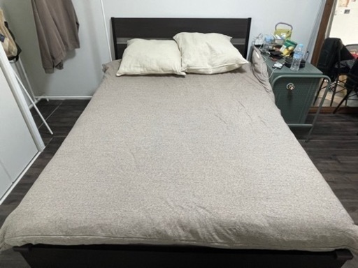 IKEA イケアダブルベッド　引き出し未開封 IKEA家具 ベッド ダブルベッド IKEA イケアダブルベッド 引き出し未