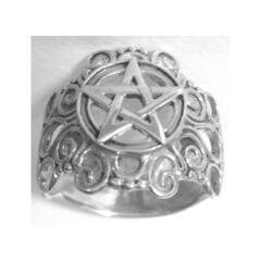 PeterStone: Scrollwork Pentacle Ring