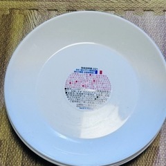 白い皿　４枚　新品未使用　ヤマザキパン