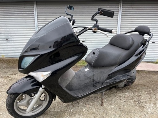 [ジャンク] YAMAHA マジェスティ125 5CA 小型バイク 二人乗り 黒色 ブラック 電子メーター 大阪府 富田林市 全国陸送可 125cc ヤマハ