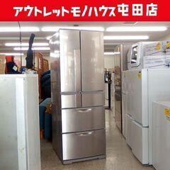 6ドア冷蔵庫 520L 2012年製 三菱 自動製氷 MR-JX...