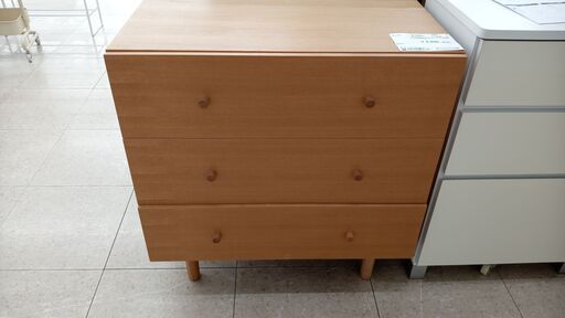 ☆ジモティ割あり☆ チェスト ライトベージュ H83×D42×W80