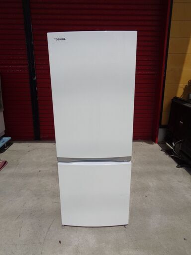 TOSHIBA 東芝　153L 2ドア 冷凍冷蔵庫　GR-M15BS(W)　2018年製　中古