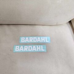 バーダル BARDAHL オリジナルステッカー2枚 ホワイト