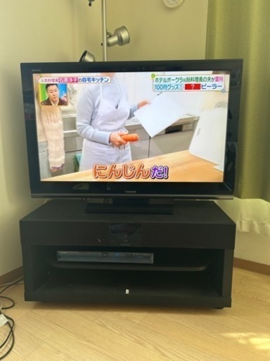 液晶テレビ　レコーダー　音響付きテレビボード　東芝　REGZA