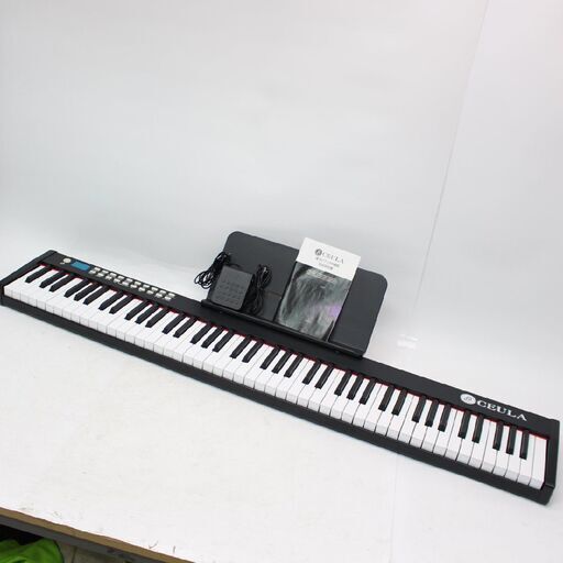 198)【美品】CEULA 電子ピアノ 88鍵盤 スリム 軽量 10mmストローク