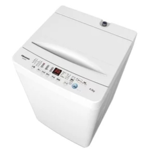 【超美品‼️】ハイセンス 2020年製 4.5kg全自動洗濯機 おしゃれ着コース搭載 ホワイト♪