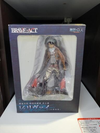 【未開封】BRAVE-ACT 進撃の巨人 リヴァイ（お掃除版） 1/8 完成品フィギュア　リサイクルショップ宮崎屋住吉店24.3.19k