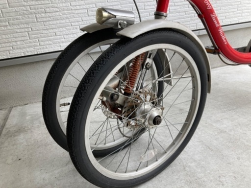 三輪自転車(前二輪) CARRIER 前2輪電動三輪車 ホワイト 1 前二輪