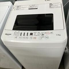 ハイセンス 全自動電気洗濯機 4.5㎏ HW-E4502