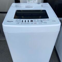 洗濯機 ハイセンス JW-E4502 2018年 4.5kg せ...