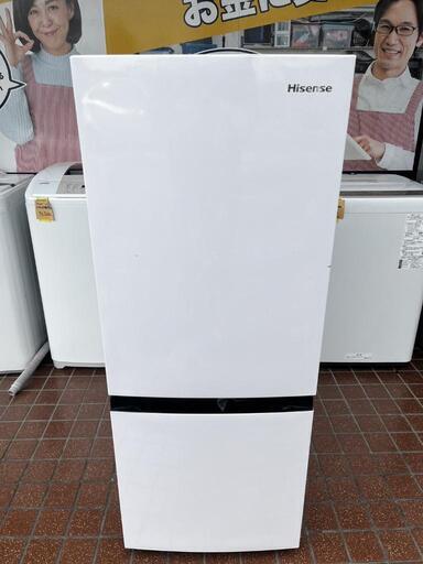 【sj379】Hisense　ハイセンス　ノンフロン冷凍冷蔵庫　154L　2021年製　☆美品☆