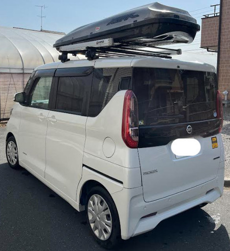 【大幅値下げ】2021年(令和3年)日産ルークス(安全運転支援機能付き・土禁車・美品・美車)五輪ナンバー(非黄色車)新車ワンオーナー車、ドラレコ、ルーフボックス、ルーフキャリア等オプション充実 お売りします。