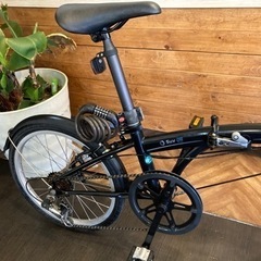 【DAHON Suv D6 チェーン新品！】アルミフレーム　6段変速　20インチ折りたたみ自転車　　マットブラック
