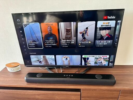 50インチ LEDテレビ 4K 2160p - Sharp Aquos - スマートTV (Netflix, Youtube, Hulu, Rokuなど)