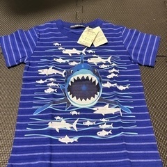 【新品】110cm☆子供服  サメ Tシャツ タグ付き
