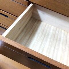 大塚化学 家具 チェスト タンス 美品 天然木 ナラ 73×124×40cm