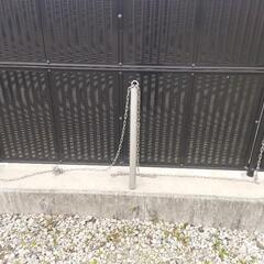 ステンレス　ゲートチェーン　車止め　