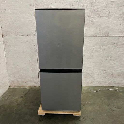 【AQUA】 アクア 2ドア 冷凍冷蔵庫 容量126L 冷凍室46L 冷蔵庫80L AQR-J13H (S) 2019年製