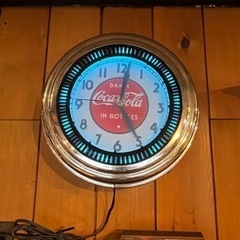 コカコーラ　ネオン　ライト　時計