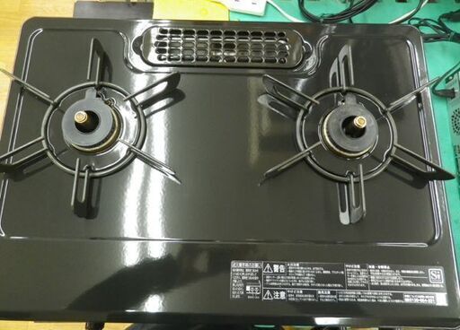 リンナイ LPガス用 ガステーブル 2020年製 KG34NBKR ダイヤル 水無し 