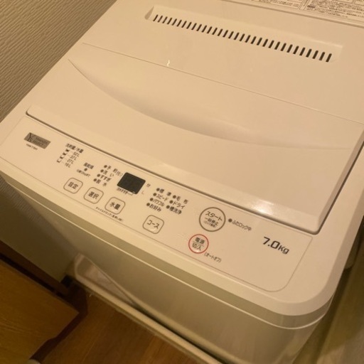 洗濯機　室内で使用