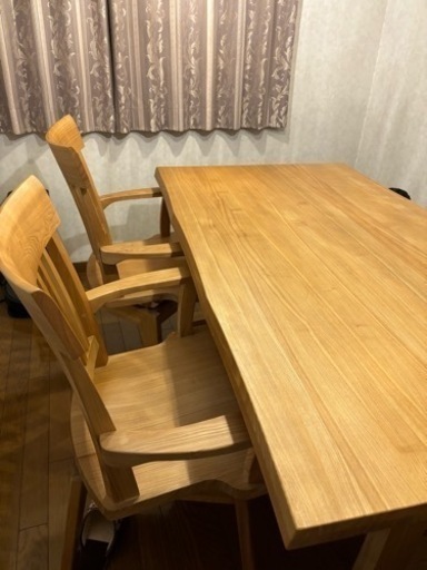 美品】5人掛けダイニングテーブルセット ダイニングセット 5人用」の 