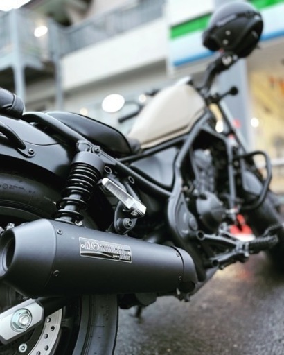 レブル250 バイク ホンダ 標準マフラー戻し。