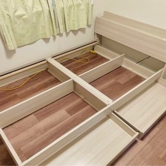 【引取りのみ】ニトリNITORIコンセント付きチェストベッドフレーム