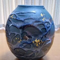 京焼の花瓶　花器　（正文作）