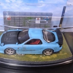 1/24 FD3S RX-7 旧車 草ヒロ ジオラマ完成品ケース付き