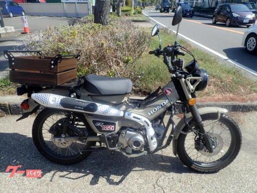 神奈川茅ヶ崎 CT125ハンターカブ 2062キロ 木箱 エンジンガード 社外レバー LINE動画送信対応 陸送OK 下取り可能