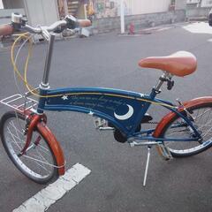 20インチ　ネイビー/木目調　内装3段変速