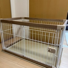 受け渡し予定　犬　ケージ　ウッディーサークル　ペット