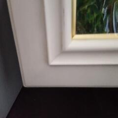油絵額縁付ガラス