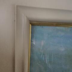 油絵額縁付ガラス