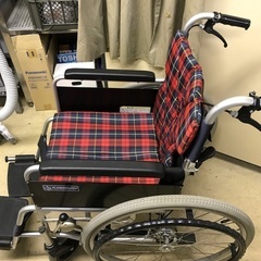 取引中🐣車椅子 カワムラ 赤ギンガムチェック