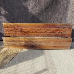 外壁付け　木&アルミ製　フラワーボックス　二個セット