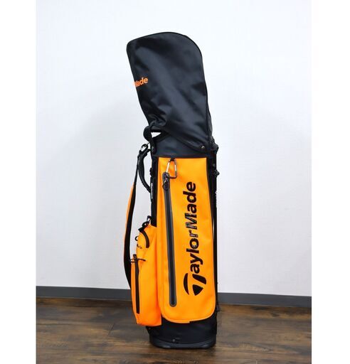 【ジモ取引終了4/8】≪U716ジ≫ 美品 TaylorMade/テーラーメイド KY320 シティテックライト スタンドバッグ/キャディーバッグ オレンジ スポーツ用品/ゴルフバッグ