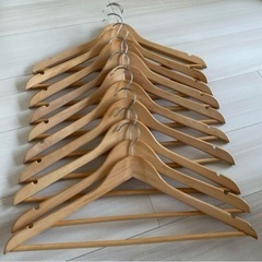 IKEA  イケア　木製　ハンガー　衣類ハンガー　10本セット　
