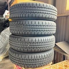 走行2000km 軽自動車用タイヤホイール4本セット　155/65r14