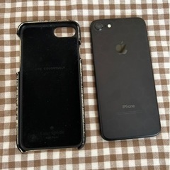 iPhone7 （本体とkate spadeのケース付き）