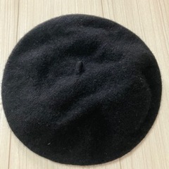 【あげます】帽子　ベレー帽/黒