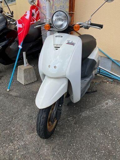 実働原付　整備済　AF61　トゥディ　白　シート張替え新品　バッテリー新品