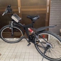 18段変速　折りたたみ自転車  マウンテンバイク