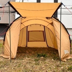 【ネット決済】2ルームテント　テントファクトリー　トンネル型テント