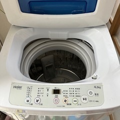 家電 生活家電 洗濯機　4.2kg