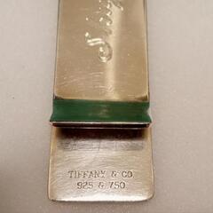 Tiffany&Co 925 kt 　ティファニー　シルバーと 18Kゴールド（925/750）のマネークリップ 　（テクスチャー ウィーブホルダー ）